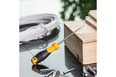 Шлицевая отвертка Deli SL6х125мм DL6361251 Cr-V, магнит, TPR+PP ручка 98354