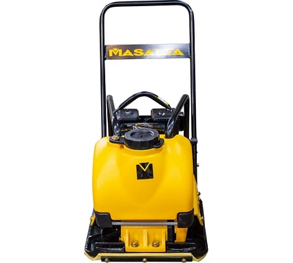 Бензиновая виброплита Masalta Dinking DK168, 6,5 л.с., 83 кг, бак, колеса, рама, коврик, MSR90-2 ВИБ173