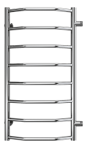 Полотенцесушитель водяной Terminus Виктория П8 400x800 БП600, 4670078530103