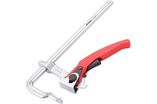 Цельнометаллическая струбцина REKON RF03-200-60 c храповиком 058103