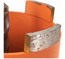 Коронка алмазная по бетону (70х90 мм; M16х110; SDS-Plus) Спец 630101