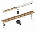 Трап для душа Timo Drain System 800 DS230208/17 80 см, вставка Plate, матовое золото