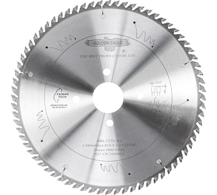 Диск пильный HW основной (380x60x4.8/3.5 мм; Z72; TR-F) Golden Eagle TL00000011