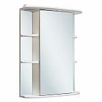 Зеркальный шкаф Руно Гиро 55 см R белый