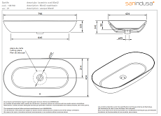 Раковина Sanindusa Sanlife 36799004 80x42 см