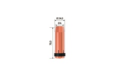 Сопло газовое HD (2 шт; 16.0 мм; 24х76 мм) для FB 500 Fubag FB500.N.16.0_HD