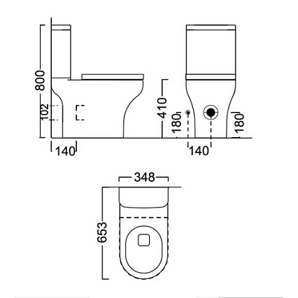 Унитаз-компакт Kerama Marazzi Buongiorno Rimless