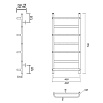 Полотенцесушитель водяной Domoterm Орфей П7 400x700 хром