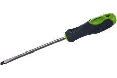 Отвертка, SL8.0 х 150 мм CrV, 2-х компонентная рукоятка Сибртех 11875