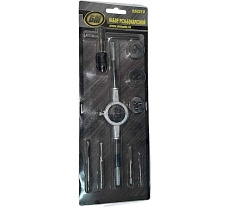 Набор для нарезания резьбы БМ 3-6 мм, пластмассовый футляр, 10 предметов 650310