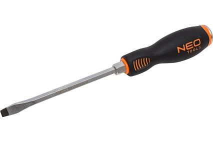 Шлицевая ударная отвертка Neo Tools 8.0x150 мм CrMo 04-020