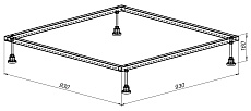 Каркас для поддона Allen Brau 8.00002 100x100
