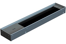 Внутрипольный конвектор ELSEN EKN, с естественной конвекцией, ширина 380 мм, высота 200 мм, длина 3200 мм, роликовая решётка, алюминий цвет EKN.380.200.3200