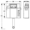 Смывной бачок скрытого монтажа Mepa VariVIT A31 410207 для пристенных унитазов