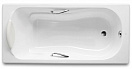 Чугунная ванна Roca Haiti 150x80 см 2332G000R с отверстиями для ручек и противоскользящим покрытием