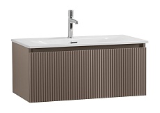 Мебель для ванной BelBagno Uno 80 см 1 ящик, Бежевый матовый