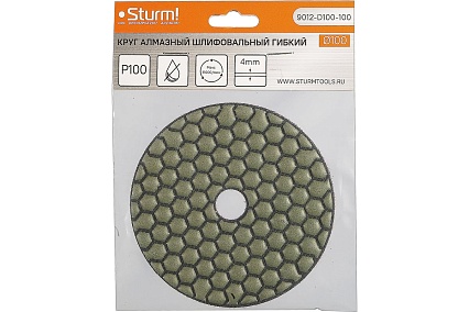 Круги шлифовальные гибкие Sturm ! 9012-D100-100
