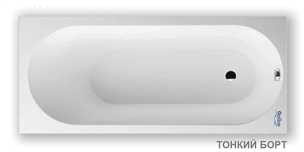 Акриловая ванна Alba Spa Supreme Slim 180x80 белый ВПРСБ041000100
