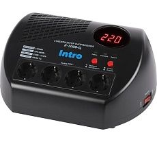 Стабилизатор напряжения Intro К-1000-Ц, 160-260В/220В, 1000ВА Б0064693