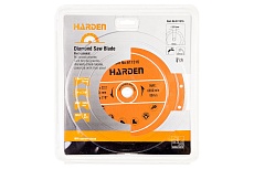 Диск алмазный отрезной сплошной 230x22.2 мм, влажная резка Harden 611316