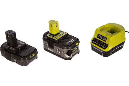 Набор Ryobi ONE+ RC18120-242 5133003365 аккумуляторы (18 В; 4.0 А*ч + 2.0 A*ч; Li-Ion) и зарядное устройство RC18120