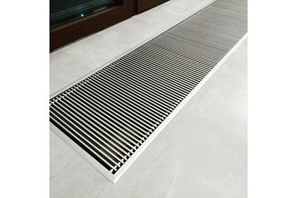 Встраиваемый внутрипольный конвектор Techno с решеткой Usual KVZ 250-85-1200 RH07000232