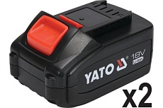 Аккумуляторный ударный гайковерт Yato 18В 1/2 700 Нм, с набором головок, пластиковый кейс YT-82807