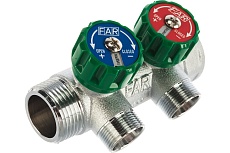 Регулируемый коллектор с 2 отводами FAR 1" М24х19 FK 3825 C1