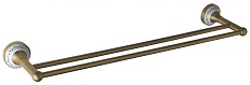 Полотенцедержатель Bemeta Kera 144704057 60 см двойная, бронза
