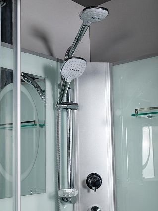 Душевая кабина WeltWasser WW500 WERRA XL 801 80x80 хром, прозрачное 10000014042