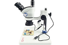 Микроскоп Kaisi TX-350E тринокулярный + подсветка М7761856