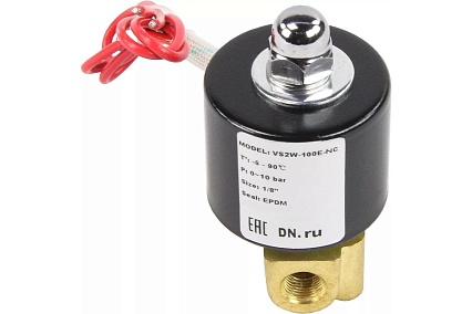 Электромагнитный клапан DN.ru VS2W-100V-NC Ду6 Ру10 латунь 24 В AC прямого действия D130-04482