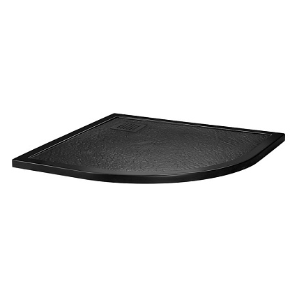 Поддон для душа BelBagno TRAY-MR-UNO-R-90-550-35-NERO-NO 90x90 черный, накладка черный