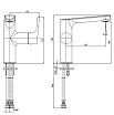Смеситель для раковины E.C.A. Luna 102108955