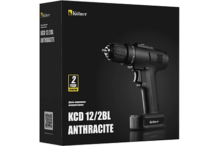 Аккумуляторная дрель-шуруповерт Kolner KCD 12/2BL ANTHRACITE 8020100286