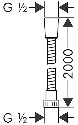 Шланг Hansgrohe Metaflex 28264000 200 см