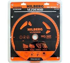 Диск пильный Vezdehod 305х30 мм, 60Т, 7º Hilberg HV308