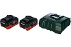 Набор Basic-Set (2 аккумулятора LiHD 8.0 Ач/18В+зарядное устройство ASC Ultra+Metaloc) Metabo  685131000