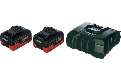 Набор Basic-Set (2 аккумулятора LiHD 8.0 Ач/18В+зарядное устройство ASC Ultra+Metaloc) Metabo  685131000