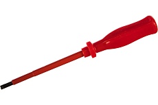 Изолированная отвертка CrV 1000V SL 5х125мм FIT 55803