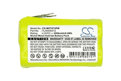 Аккумулятор CS-MKT672PW для MAKITA 6722D, 6722DW, 6723D, 6723DW, 2.0Ah 4.8V/ Cameron Sino P102.00064