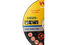 Круг отрезной абразивный 125x1.2x22.2 мм WMC TOOLS WMC-CW505(56697)