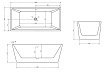 Акриловая ванна Abber AB9224-1.6 160x80