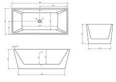 Акриловая ванна Abber AB9224-1.6 160x80