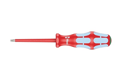 Диэлектрическая отвертка WERA 3167 i TORX VDE, нержавеющая сталь, TX15х80 мм WE-022763