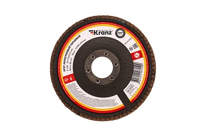 Круг лепестковый торцевой P100, 115x22.2 мм Kranz KR-90-0008