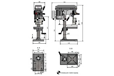 Настольный вертикально-сверлильный станок Optimum OPTIdrill D17Pro 0.5 кВт, 230 В, ф16 мм, КМ2 3003010