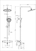 Душевая стойка Wonzon&Woghand WW-B3069-MB термостат, черный матовый
