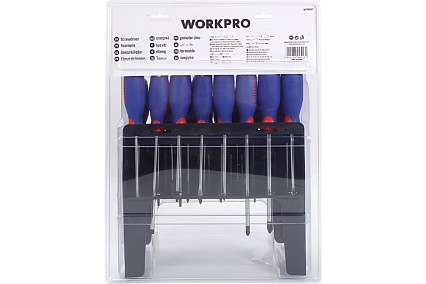 Набор отверток и бит WORKPRO 100 шт. с подставкой PRO WP200507