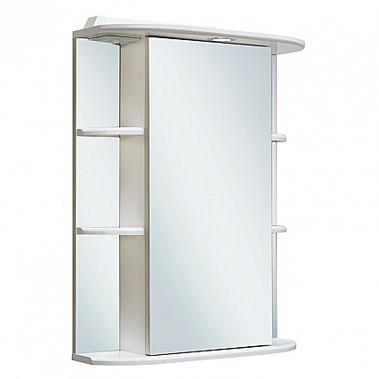 Зеркальный шкаф Руно Гиро 55 R белый